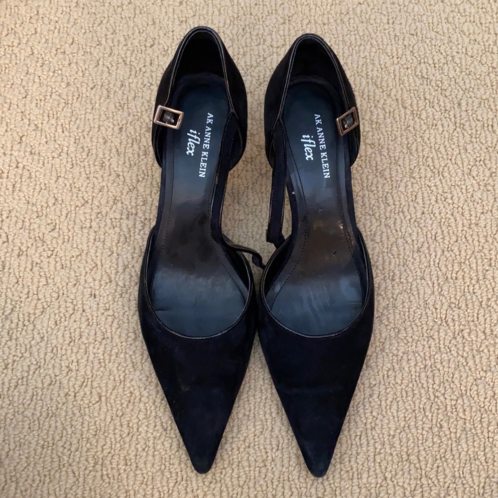 AK Ann’s Klein iflex Black Pointy Toe Heels
